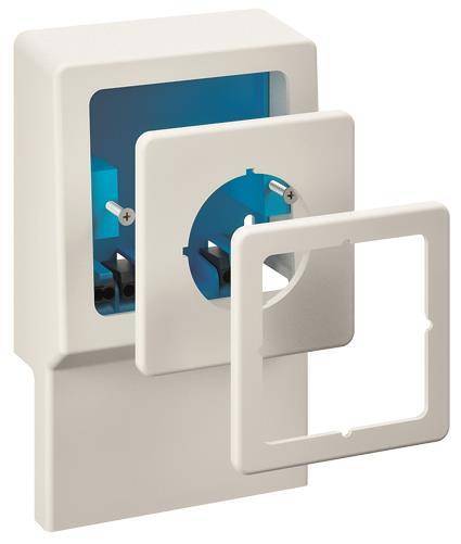 GGK Geräteträger leer 1fach Unive. 11968 für SL/SLT-GT alpinweiss Install.Baumaterial