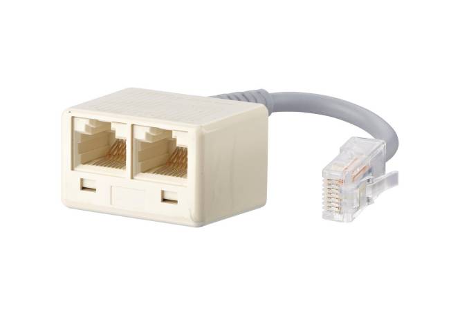 Metz ISDN -Adapter WE 8 130610480101-E 2xWE 8 0,1m ** ohne Widerstand ** Install.Baumaterial