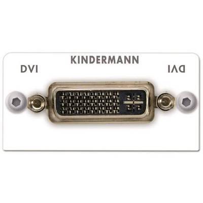 KIND DVI-Anschlussblende weiß 7444AZA502 50x50 1/2 mit Kabelpeitsche Install.Baumaterial