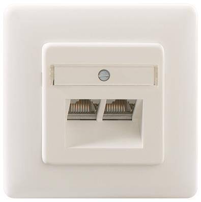 RB UAE-Cat.6A iso-8/8 Up rw Anschlussdose reinweiss iso- Install.Baumaterial Netzw.Telekomm