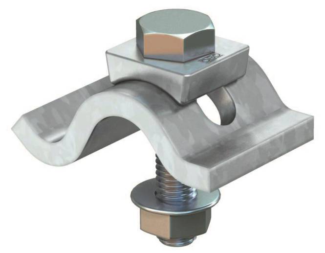 OBO TKS-L-25 FT Spannklaue leicht m.Kombimutter M10x50 St FT 6355808 Install.Baumaterial