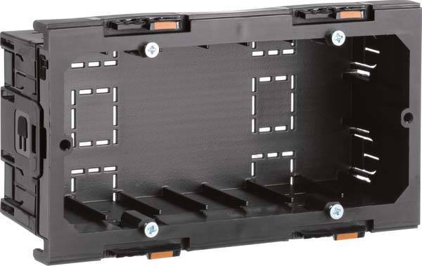 Hager GerÃ¤teeinbaudose 2fach G2860 Energie f.BR frontrastend f.Schalterpr. Install.Baumaterial