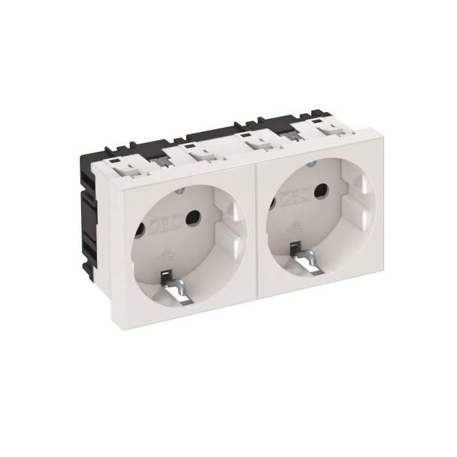 OBO STD-D0 RW2 Steckdose 0° 2f Schutzkontakt 250V 10/16A PC rws 6120022 Install.Baumaterial