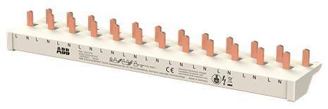 ABB Phasenschiene PSc 1/24/10N 1-phasig für FI/LS DS301C Install.Baumaterial Zählerschr./Verteilg
