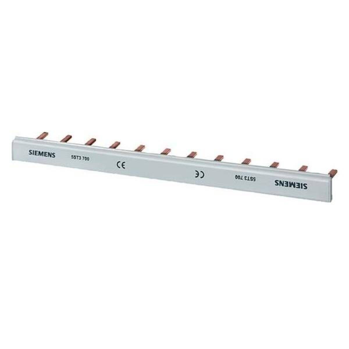 Siemens 5ST3701 Stiftsammelschiene berÃ¼hrungssicher 16qmm 1Ph. L=1016mm Install.Baumaterial