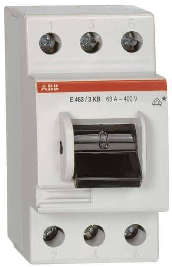 ABB Hauptschalter E463/3-KB 3x63A ** 2C CE16 0300 R0131 Install.Baumaterial Zählerschr./Verteilg