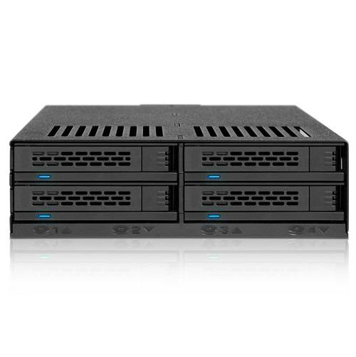 Backplane IcyDock 4x6,3cm SATAI-III/SAS in 1x5,25 HDD/SSD Multimedia-Technik