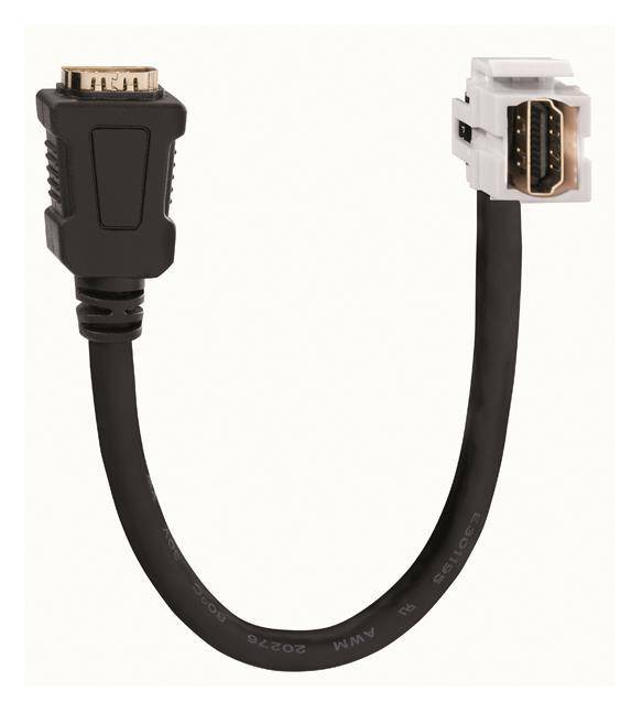 Rutenbeck HDMI-Keystone KMK-HDMI KP rw f.Montageadapter KMK-MA Up,17010652 Install.Baumaterial