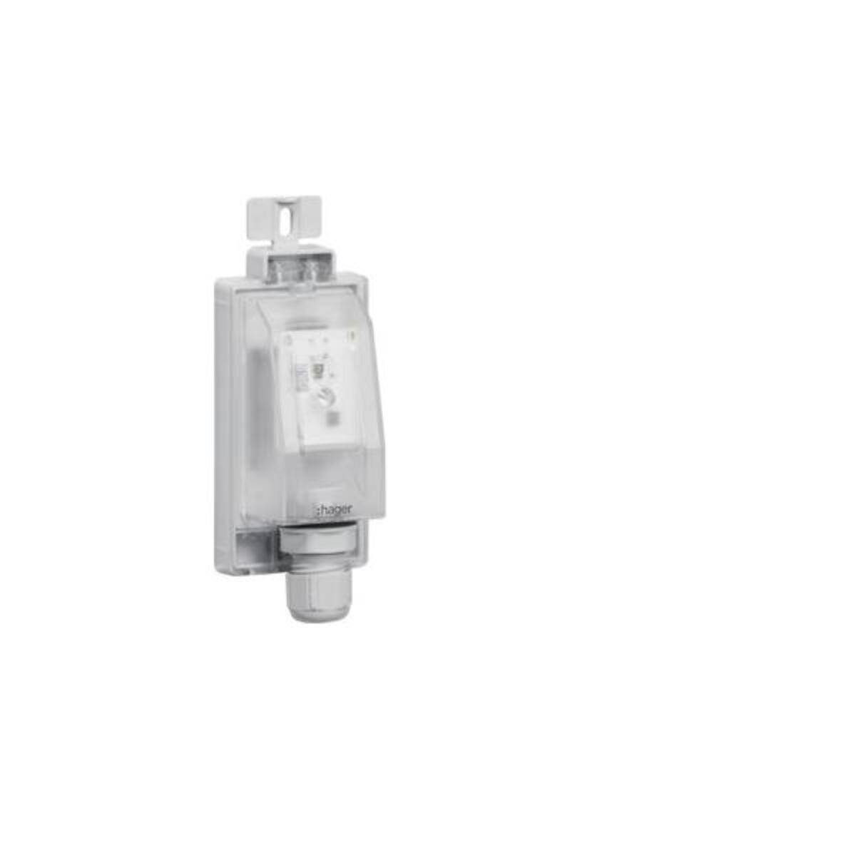 Hager AufbaufÃ¼hler f.Uhren EGNx EEN003 u.DÃ¤mmerungsschalter EEN10x Install.Baumaterial