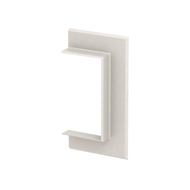 OBO G-KWAO70130RW Wandabschlussblende offen 198x25x104 ABS/ASA rws 6274820 Install.Baumaterial