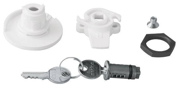 Hager Schließung univ.2Schlüsseln FZ453N f.Schrank IP44 Schließ-Nr.455 Install.Baumaterial