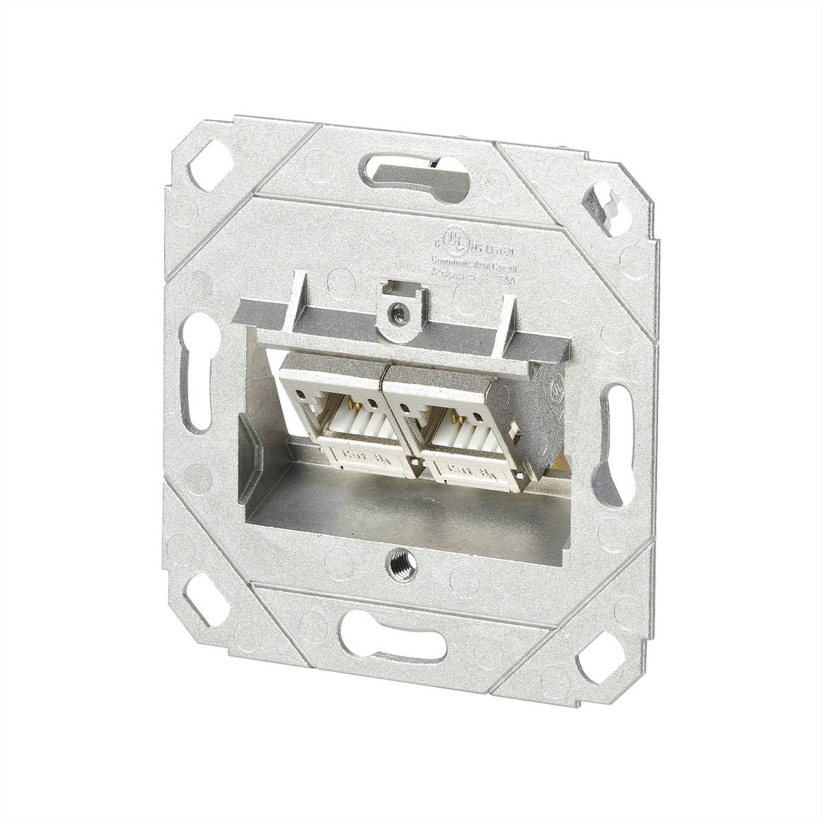 METZ CONNECT C6Amodul 2 Port 180Â°M UP0-Dose, reinweiß RAL9010 Netzwerkkomponenten Anschlussdose