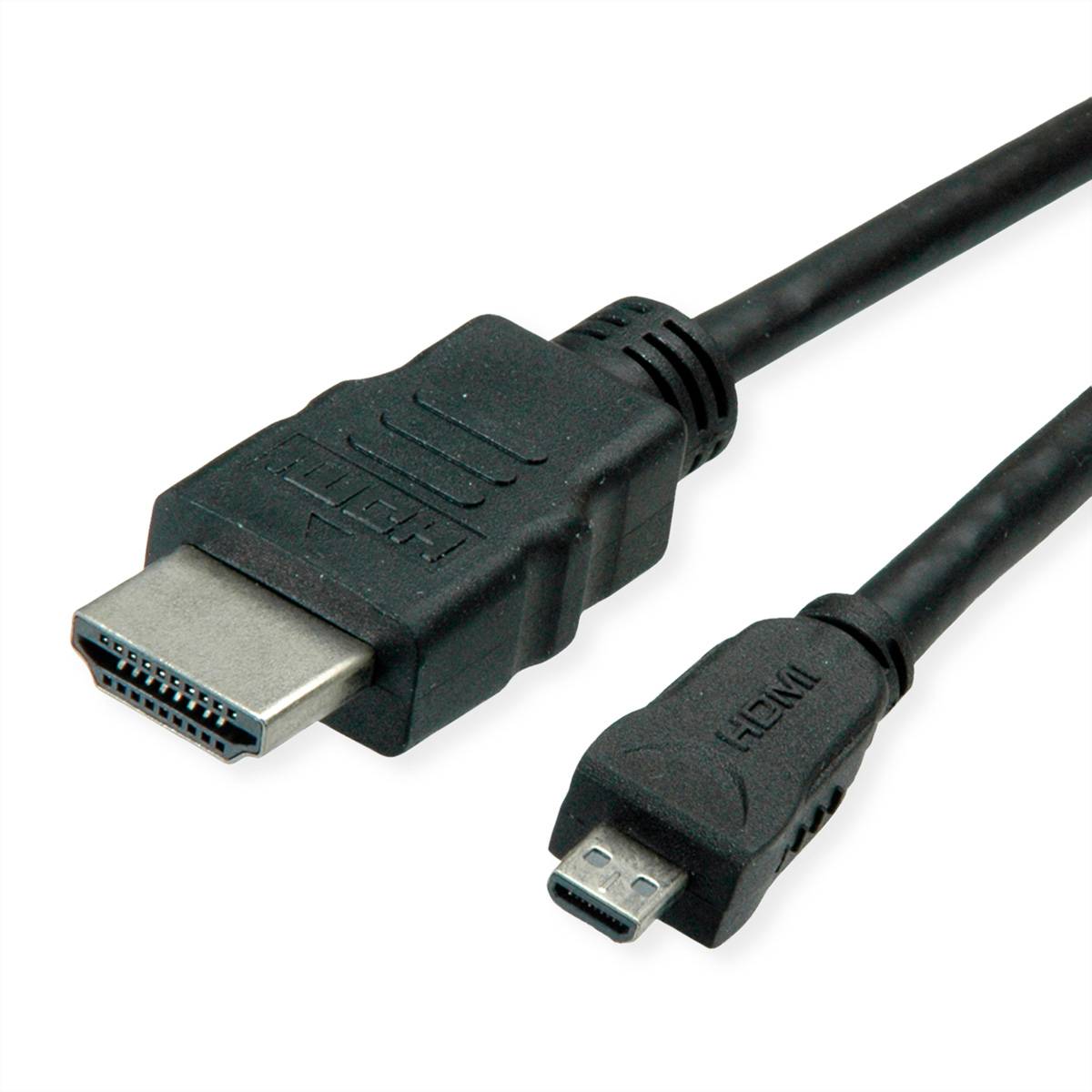 ROLINE GREEN HDMI High Speed Kabel mit Ethernet, ST - Micro ST, 2 m