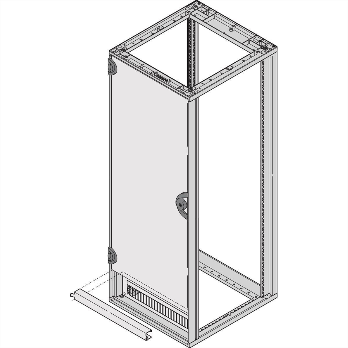 SCHROFF Türlagerwinkel für verkürzte Türen - TUERLAGERWINKEL 33MM 7021 19 Schränke &amp