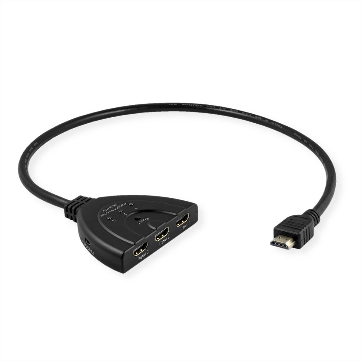 VALUE 4K HDMI Switch, 3-fach Splitter und Selektoren HDMI-Video-Switch