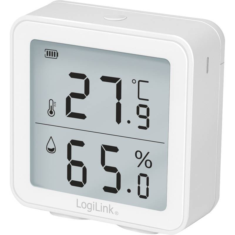 Logilink Wi-Fi Smart Thermo-Hygrometer, Tuya kompatibel Multimedia-Technik Haus Automatisierung