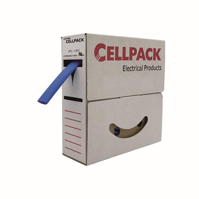 Eine Kartonage mit der Aufschrift „CELLPACK Electrical Products