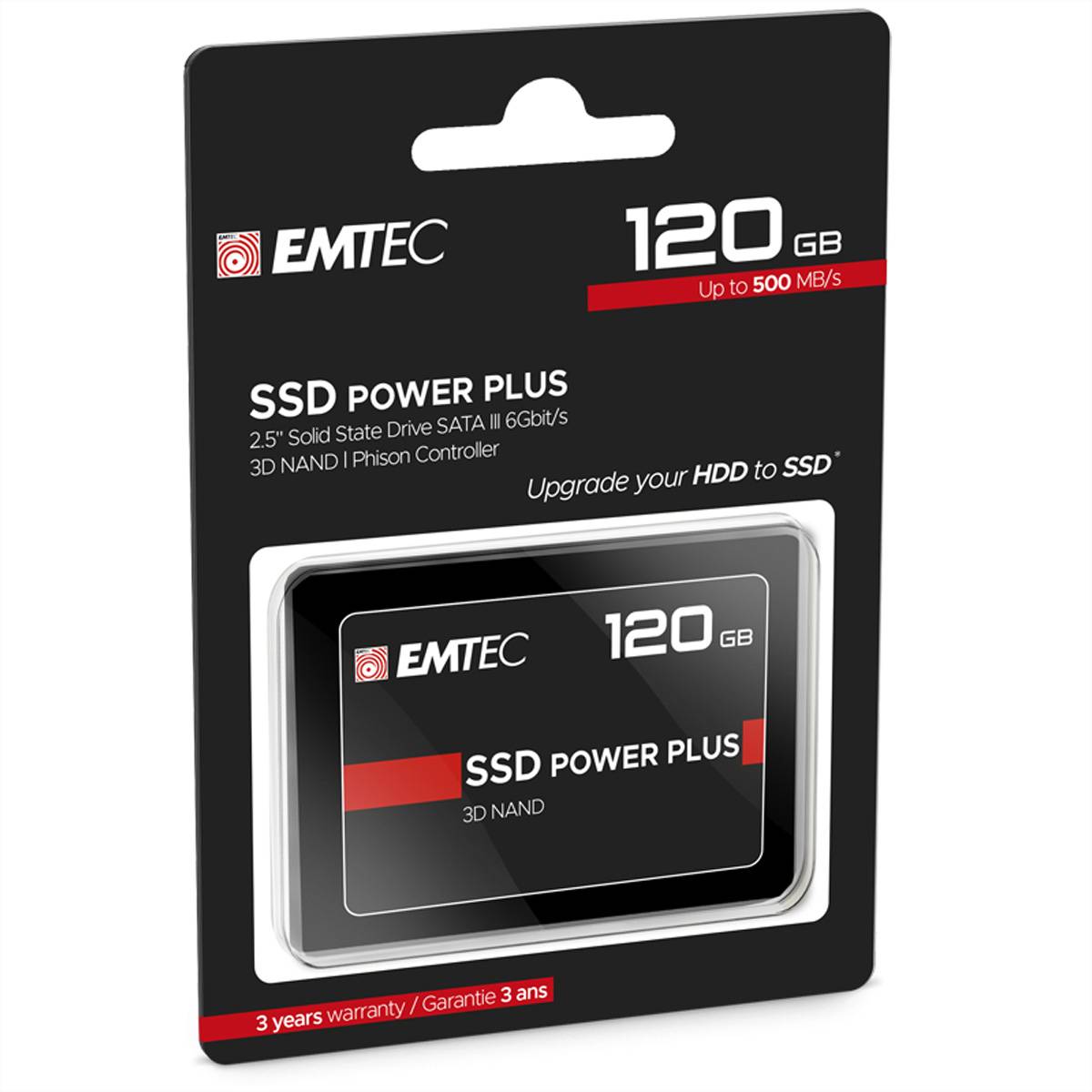 EMTEC SSD Intern X150 120GB, SSD Power Plus, 2.5 Zoll, SATA III 6GB/s Festplatten Interne Solid