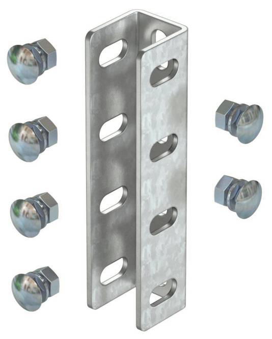 OBO VUS 5 FT U-Stiel-Verbinder m.Flachrundschrauben 190x44 St 6018505 Install.Baumaterial