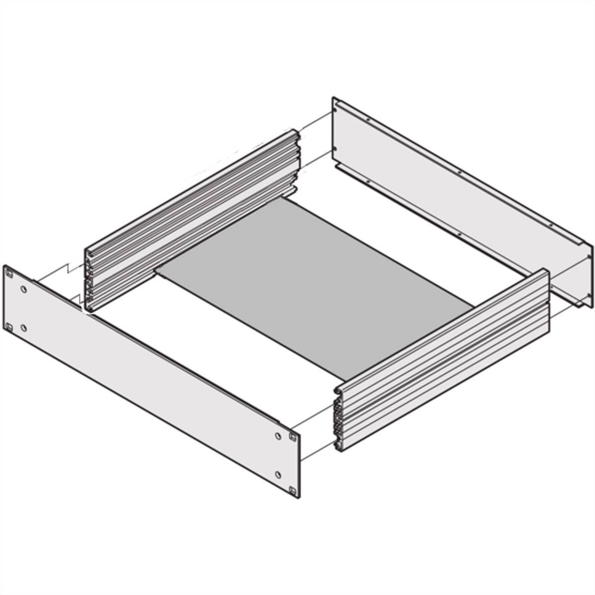 SCHROFF Montageplatte - CHASSISPLATTE 150T 19 Schränke &amp, Ausbauteile Multipac