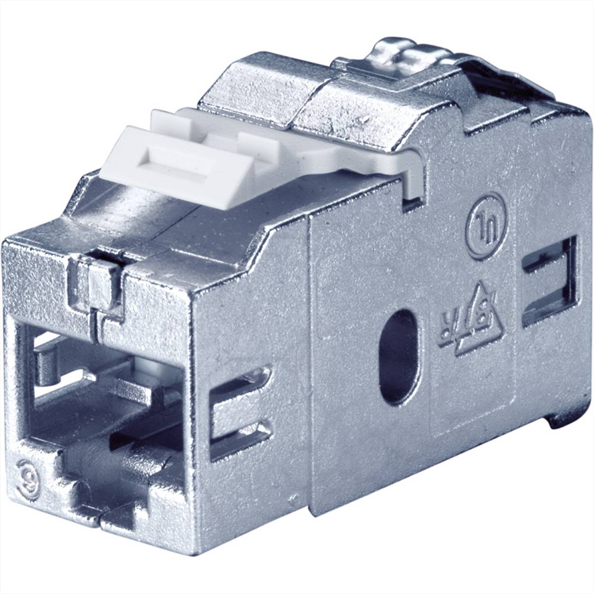 BACHMANN Keystone CAT6 Klasse Ea STP Kupplung RJ45 geschirmt 10GBit, metallic Steckdosenleisten