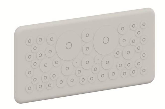 Striebel Membranflansch zu CZF2 A/B-Schrank 2CPX052436R9999 Install.Baumaterial