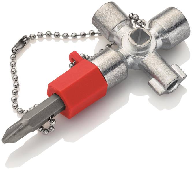 Knipex Schaltschrankschlüssel 001102 Kurze Ausführung 44mm Install.Baumaterial Werkzeug