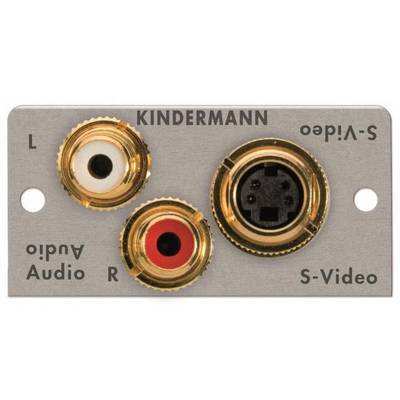 KIND Konnect 50 alu - S-Video 7444000531 /Audio 1/2 50x50 Alu mit Kabelpeitsche Install.Baumaterial