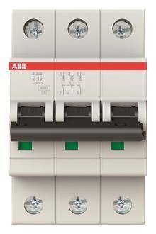 ABB Compact Automat S203-B16 ** 3-polig GH S203 0001 R0165 Install.Baumaterial Zählerschr./Verteilg