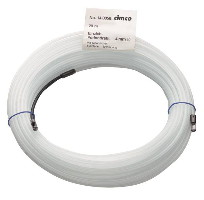 Cimco Einzieh-Perlondraht 20m 140058 Install.Baumaterial Werkzeug Messgeräte