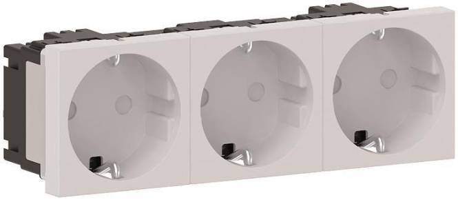 GGK Modul 45/Schuko-Steckdose 3- 6940 fach/wa Install.Baumaterial Verlegesys/Verbi.Mat