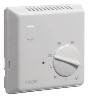 Hager Raumthermostat Bimetall EK054 m.SchlieÃŸerkontakt Install.Baumaterial Schaltermat/Geb.Steu
