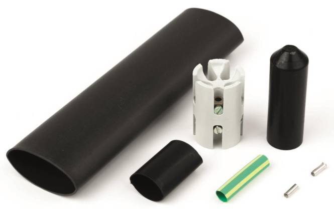 DEVI Anschlußgarnitur mit Endabschluß, Klemmstein Iceg./Hotw./Pipeg. 19-400126 Haustechnik heizen