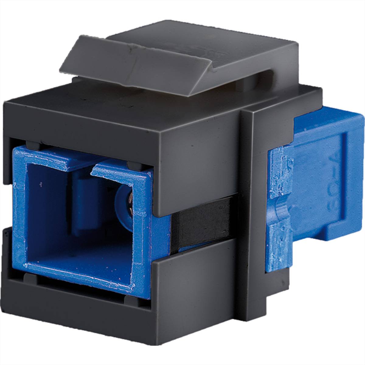 BACHMANN Keystone LWL Simplex Kupplung SC/SC, schwarz / blau Steckdosenleisten Custom Module