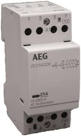 AEG Installationsschütz VI254006 230V 25A 4S/0Ö 113364 Install.Baumaterial Zählerschr./Verteilg