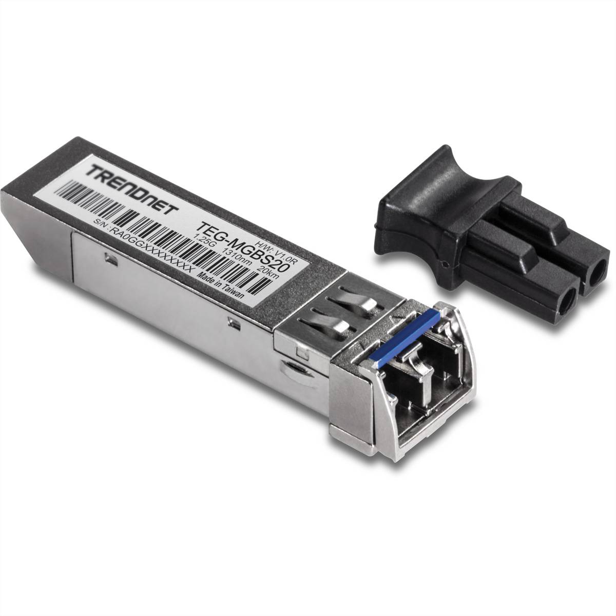 TRENDnet TEG-MGBS20 Mini-GBIC, Single-Mode LC Module 10KM Netzwerk Transceiver/Konverter SFP