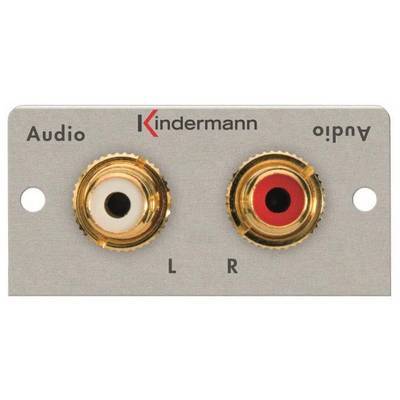 KIND Konnect 50 steel - 7451000510 Audio L/R Blende 1/2 50x50 m.K.-peitsche Install.Baumaterial