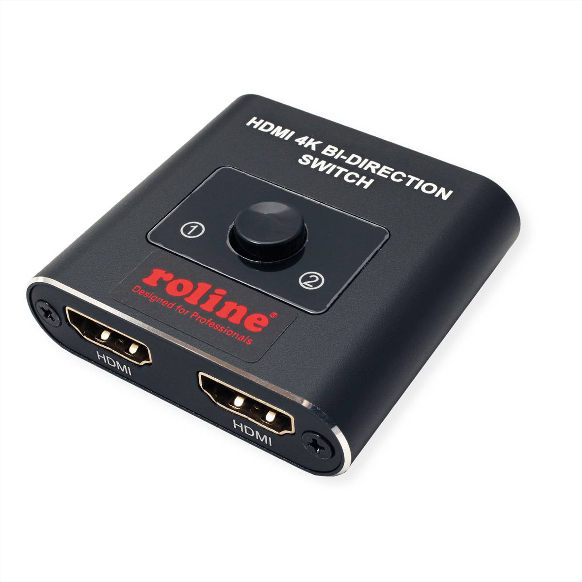 ROLINE 4K HDMI Switch, 2fach, bidirektional Splitter und Selektoren HDMI-Video-Switch