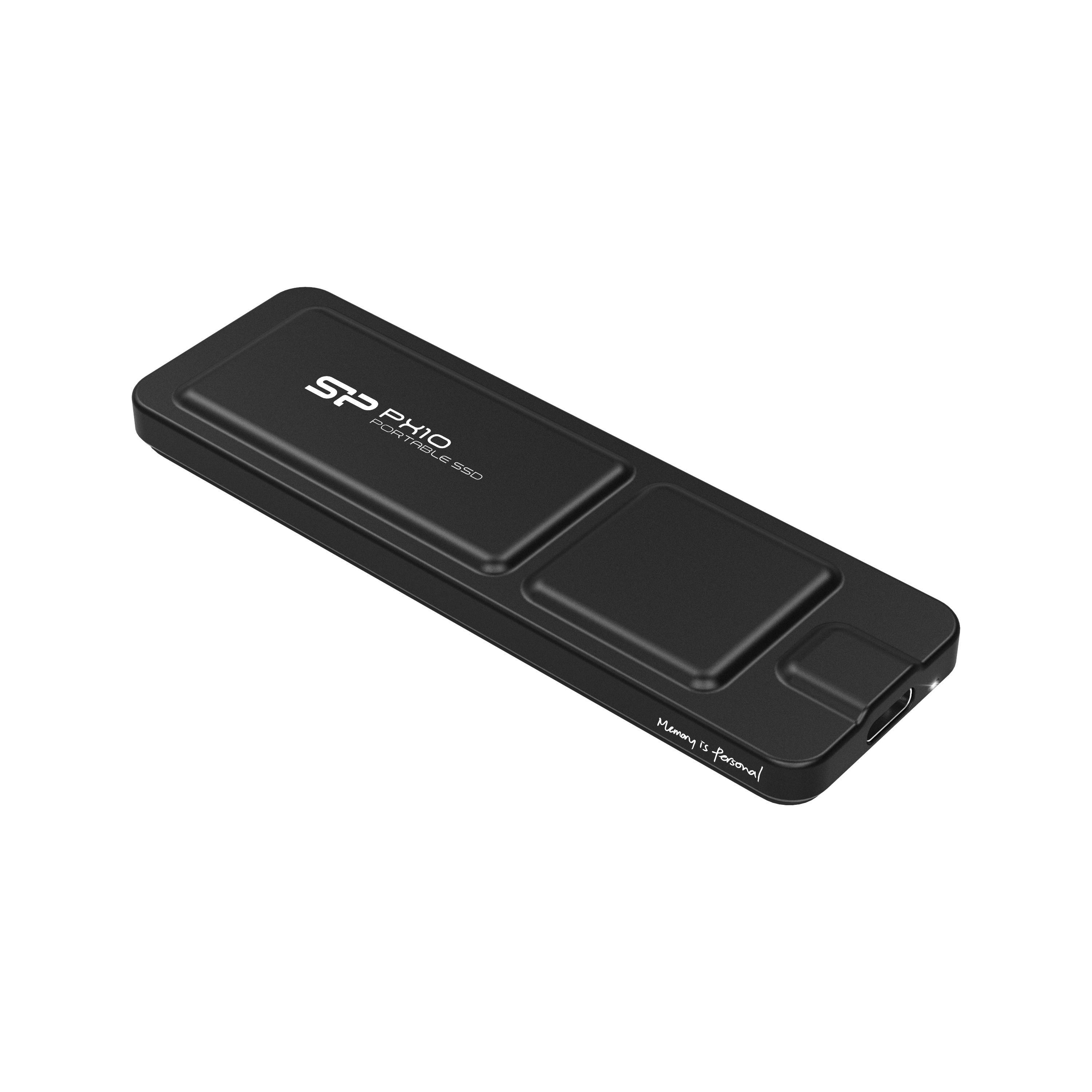 Silicon Power 1TB Portable-Stick-SSD USB 3.2 PX10 Black Multimedia-Technik Solid State Drives extern
