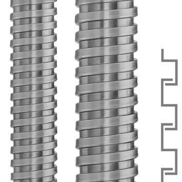 FLEXA Metallschutzschlauch SPR-AS AD21 Stahl verz. 10 Meter 18,0 x 21,0mm Install.Baumaterial