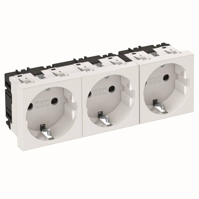 OBO STD-D0 RW3 Steckdose 0° 3f Schutzkontakt 250V 10/16A PC rws 6120042 Install.Baumaterial