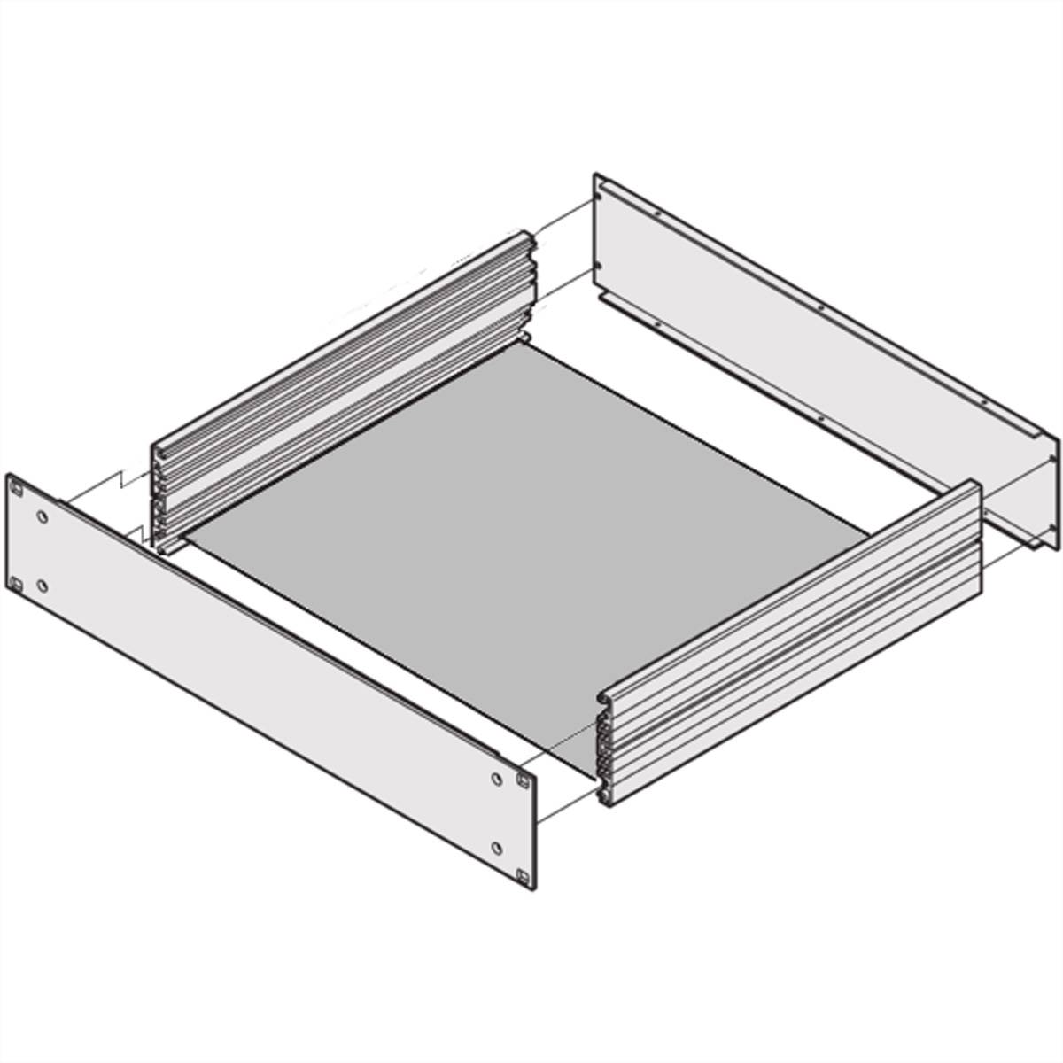 SCHROFF Montageplatte - CHASSISPLATTE 270T 19 Schränke &amp, Ausbauteile Multipac
