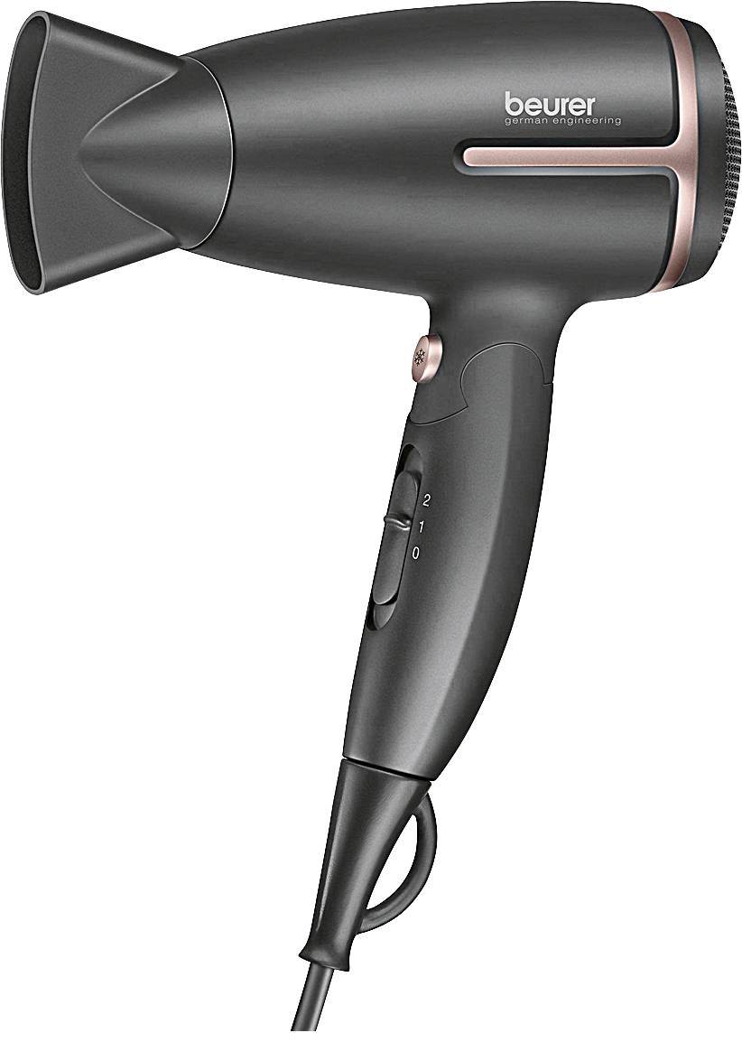 Beurer HC 25 Reisehaartrockner 1600W klappbar sw/rose 591.13 Hausgeräte Kleingeräte Haarpflege