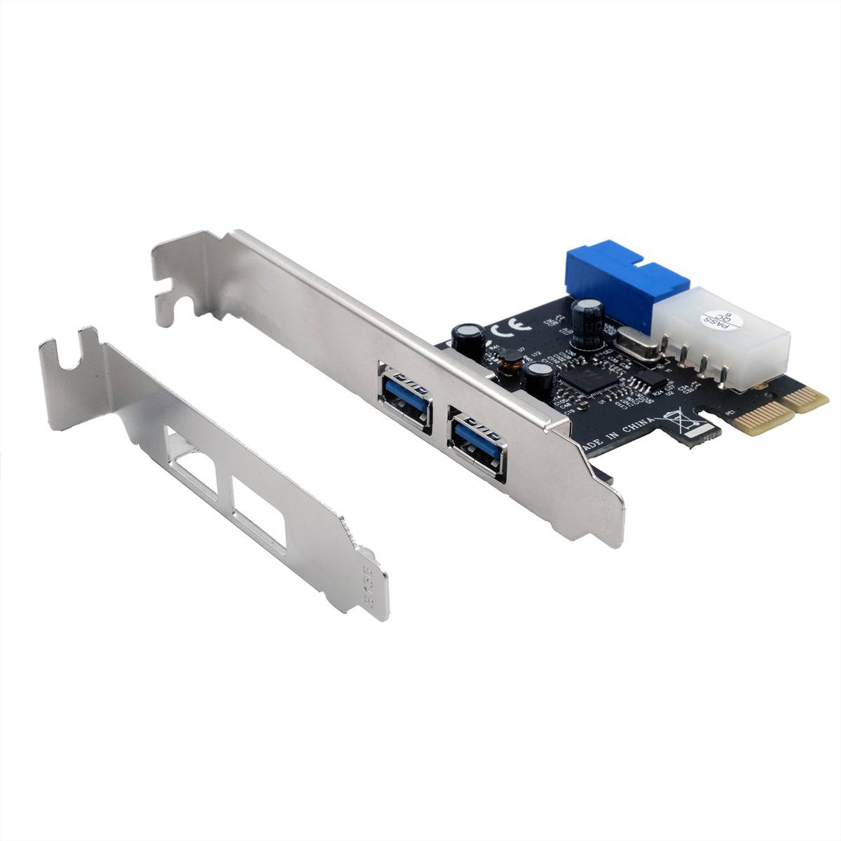 EXSYS EX-11049 2+2-Port USB 3.2 Gen 1 PCIe Karte Schnittstellenkarten PCI-Express-Adapterkarte