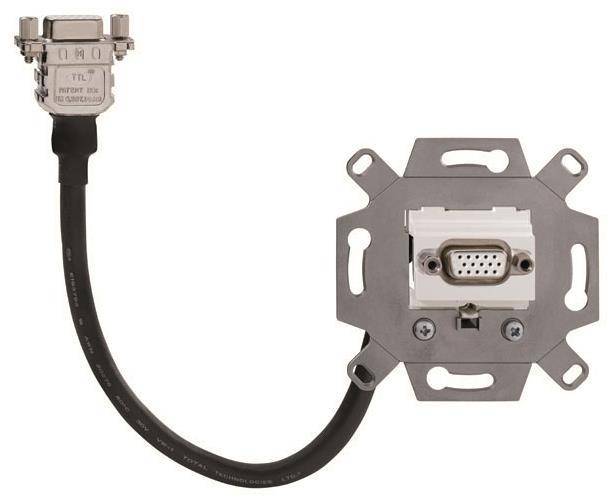 Rutenbeck VGA KM-VGA KP Up 0 rw Anschlussdose 1f Kabelpeitsche 17010555 Install.Baumaterial