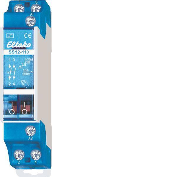 Eltako SS12-110-12V Stromstoßschalter Serienschalter 1+1S 16A 21110211 Install.Baumaterial