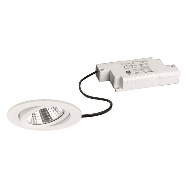 BRUM Einbaustrahl. rund 6W mattweiÃŸ BB03 650lm 3000K DA68 ET36 inkl dim. Konvert Innenleuchten