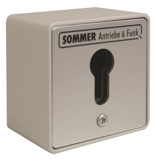 SOMM AP Schlüsseltaster 5006V000 1 Kontakt ohne Zylinder IP54 Install.Baumaterial