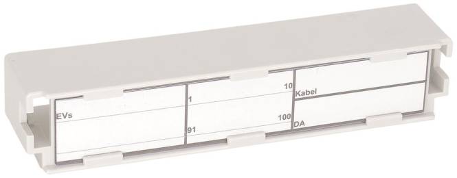 CobiNet 102241 Modulschilderrahmen 2/10 ** aufsteckbar auf Montagewanne/-kanal (Inhalt 12 Stück)