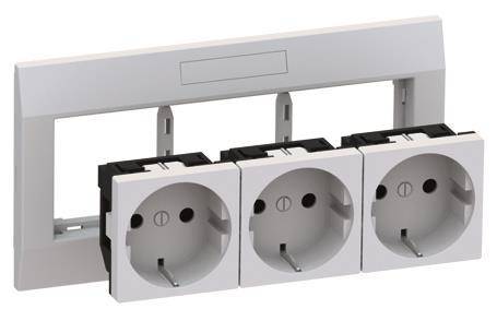 GGK Einbaudose für 4653 Geräteeinbaukanal KSE/M45 3-fach Schuko- Install.Baumaterial